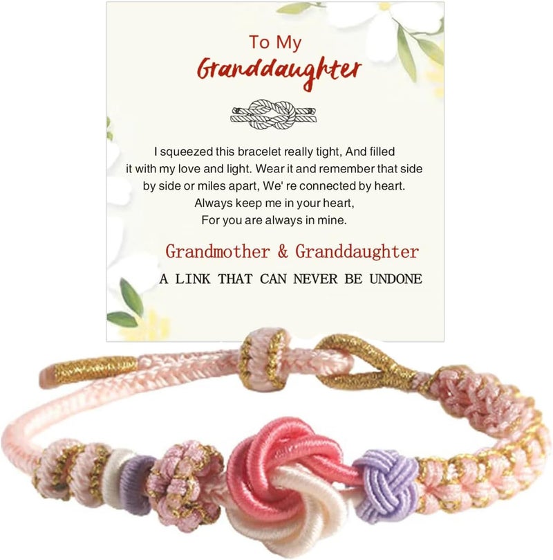 BTZY Store for My Granddaughter “You are Always in Mine Beads“ Bracelet, Natural Emperor Jasper Stone Beaded Wrap Bracelet Duoble Layer for Mind Peace,Bracelet for Granddaughter - Image 1
